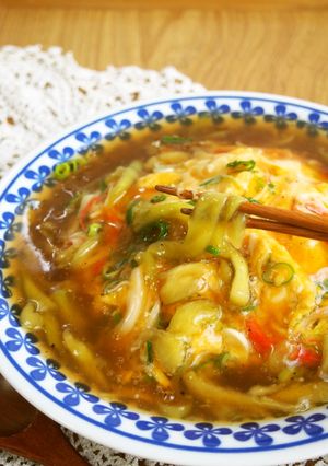 とろとろ茄子♪天津飯♪茄子はレンジで簡単-レシピのメイン写真