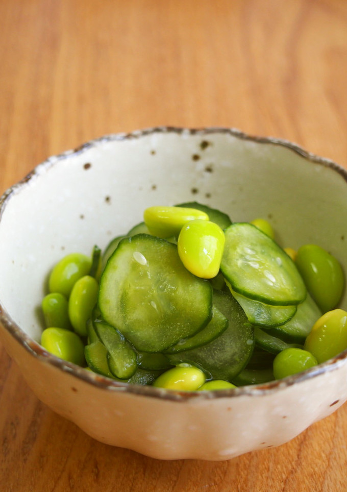 余った枝豆で♪胡瓜と枝豆の酢の物♪-レシピのメイン写真