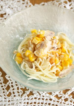 素麺・さつま揚げ・コーンのマヨ和え♪-レシピのメイン写真