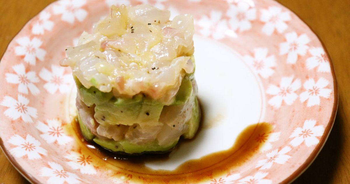 鯛とアボカドのタルタル by のんべぇあき丸 【クックパッド】 簡単
