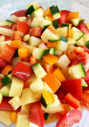 夏野菜もりもりマリネ風おかず-レシピのメイン写真