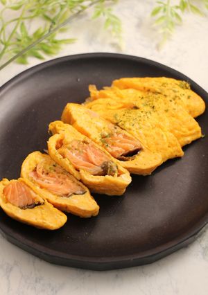 簡単!銀鮭オムレツ☆カレー風味 -レシピのメイン写真