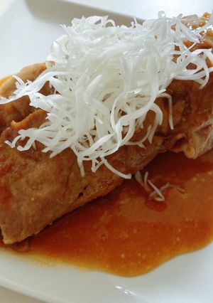 家事ヤロウ　特大レタス豚巻き-レシピのメイン写真