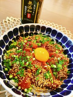 無添加焼肉のたれで作る 鰹かつおの漬け丼-レシピのメイン写真