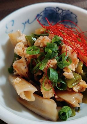 レンコンの肉餡炒め-レシピのメイン写真