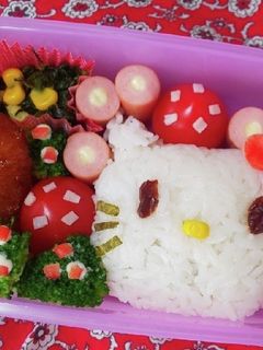 キティちゃん弁当-レシピのメイン写真