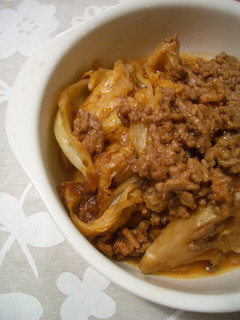 キャベツと挽肉のソース煮-レシピのメイン写真