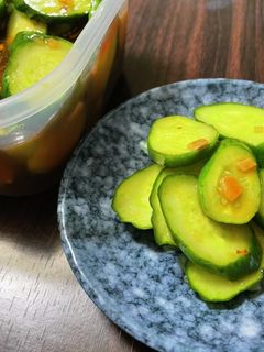 冷やし中華のタレで!さっぱりきゅうり漬け-レシピのメイン写真