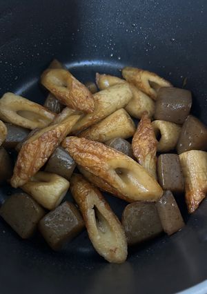 ちくわとこんにゃくの甘辛煮-レシピのメイン写真