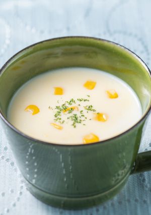 森永乳業提供レシピ まぜまぜコーンスープ-レシピのメイン写真