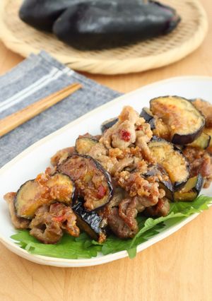 ご飯がすすむ！なすと豚肉のピリ辛みそ炒め-レシピのメイン写真