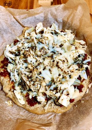 米粉と炒りぬかのVeganキノコピザ-レシピのメイン写真