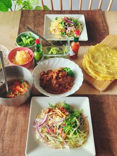 レンジ1分☆米粉のトルティーヤ☆タコス-レシピのメイン写真