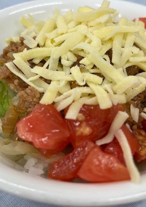 【つどいごはん】地産地消タコライス-レシピのメイン写真