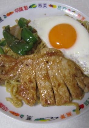 ガッツリ!厚切り肉の生姜焼き焼きそば-レシピのメイン写真