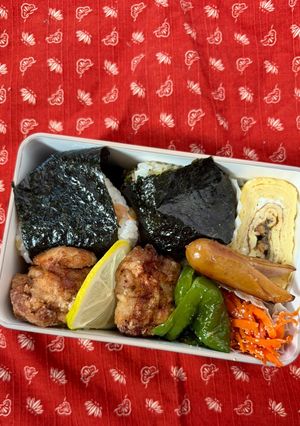 2種おにぎり弁当-レシピのメイン写真