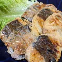 รูปของ 長いもの豚肉＆磯辺巻き♪ちょっとピリっと