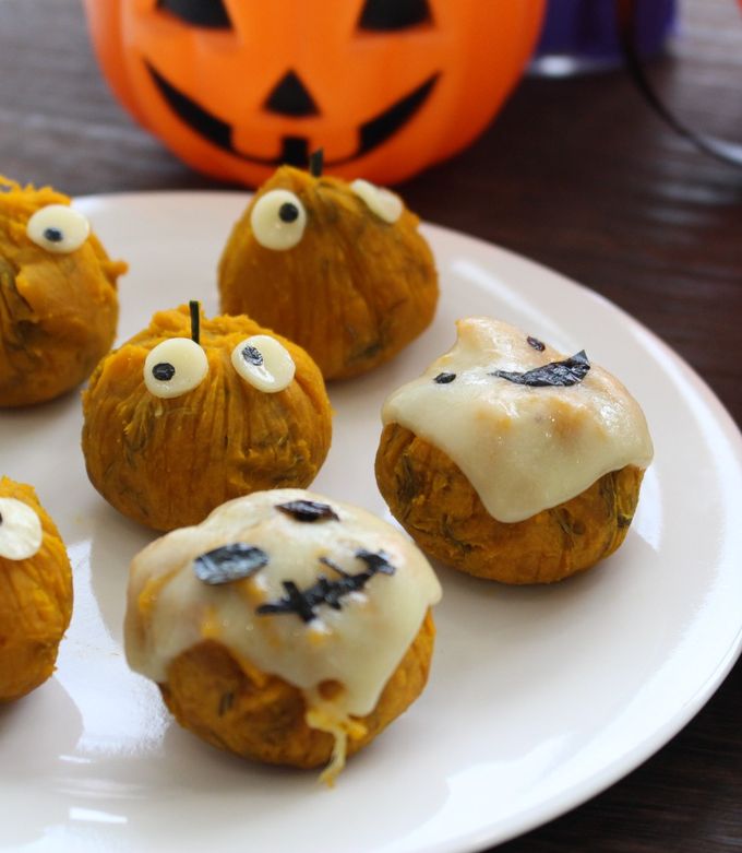ひとくちかぼちゃおばけ by 日高のこんぶ屋 【クックパッド】 簡単