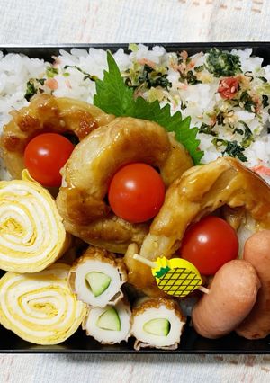 8/9ﾖｯﾁｬﾝ☆トンデリング肉巻き弁当-レシピのメイン写真