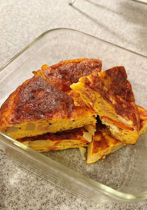 春野菜のスパニッシュオムレツ-レシピのメイン写真
