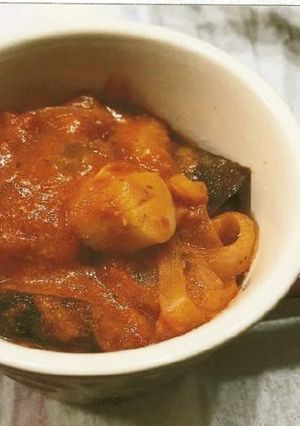 鮟鱇と帆立のトマトクリーム煮-レシピのメイン写真