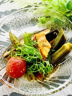 夏野菜の焼き浸し-レシピのメイン写真