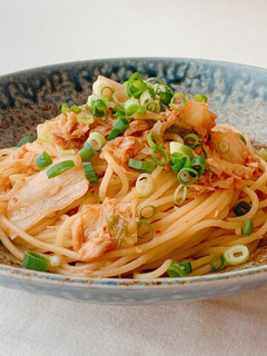 【楽めし】ツナとキムチのスパゲティ-レシピのメイン写真
