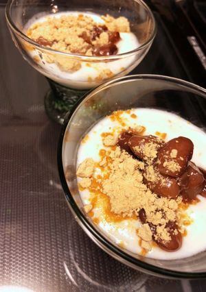 甘〜い煮豆ヨーグルト♫-レシピのメイン写真