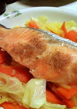 ダイエット☆鮭の蒸し煮-レシピのメイン写真
