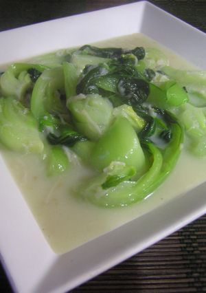 超簡単^^♪青梗菜と帆立のクリーム煮-レシピのメイン写真