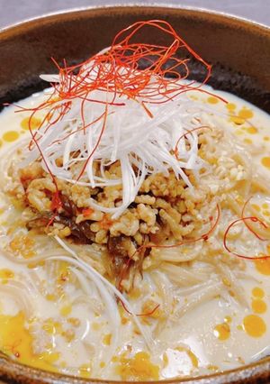 冷やし豆乳坦々宗田節うどん-レシピのメイン写真