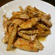 手羽中とごぼうの甘辛炒め煮