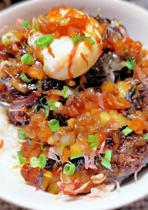 中村シェフの茄子ステーキ丼-レシピのメイン写真