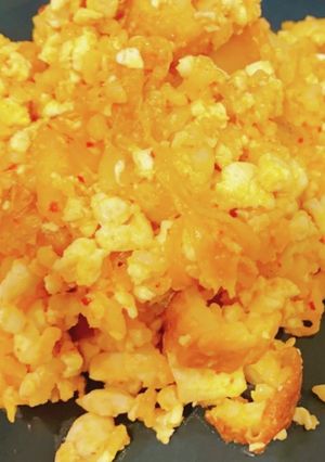 豆腐と竹輪のキムチ玄米ヘルシーチャーハン-レシピのメイン写真