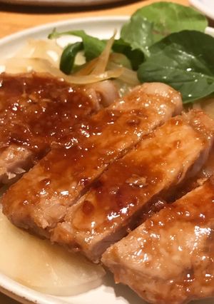 ポークソテー☆にんにくハチミツ醤油麹だれ-レシピのメイン写真