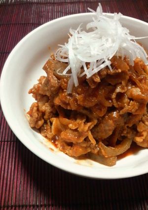 簡単☆豚こまのコチュジャン煮-レシピのメイン写真