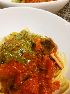 イカと茄子のトマトジェノベーゼパスタ-レシピのメイン写真