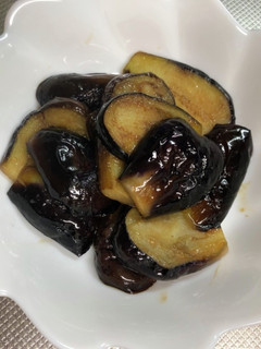 ナス炒め焼きしてポン酢で出来た!-レシピのメイン写真