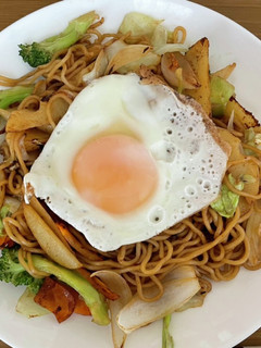 いつもの焼きそばをちょっとちがう具材で!-レシピのメイン写真