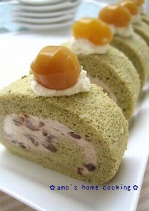 抹茶のロールケーキ-レシピのメイン写真