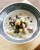 大豆と小豆入り☆具沢山ミルクスープ♪