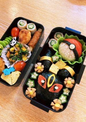 キャラ弁　ポケモン　ブラッキー-レシピのメイン写真