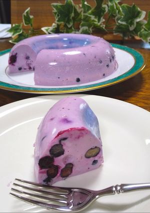 ブルーベリーのレアチーズケーキ-レシピのメイン写真