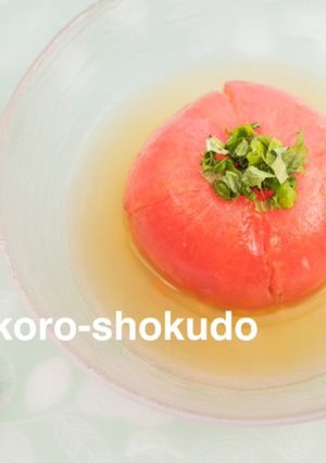 さっぱり丸ごとトマトの発酵冷やし茶漬け-レシピのメイン写真
