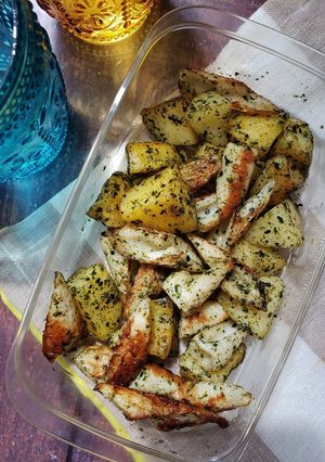 ポテトとちくわののり塩じょうゆ焼き-レシピのメイン写真
