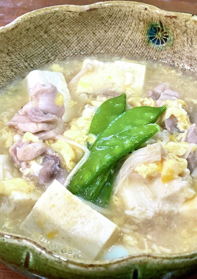 豆腐と鶏肉の卵とじ-レシピのメイン写真