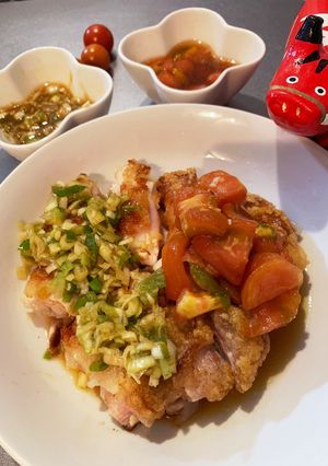 トマト&ネギダレのさっぱり油淋鶏-レシピのメイン写真