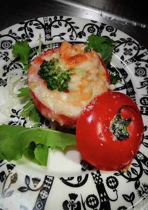 トマトカップの海老グラタン❨@≧↺≦@❩-レシピのメイン写真