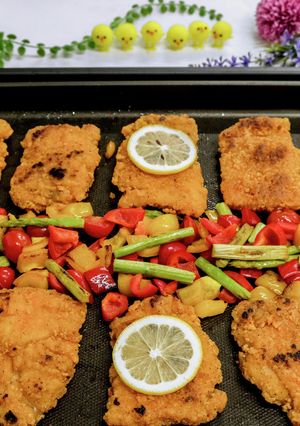 ホットプレートdeフライドチキン×レモン-レシピのメイン写真