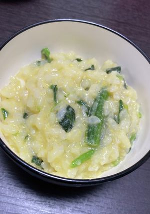 ほうれん草と卵のお粥-レシピのメイン写真